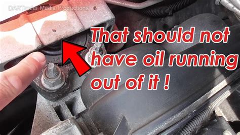 motor mount leaking oil|i have oil leaking out of the motor mount